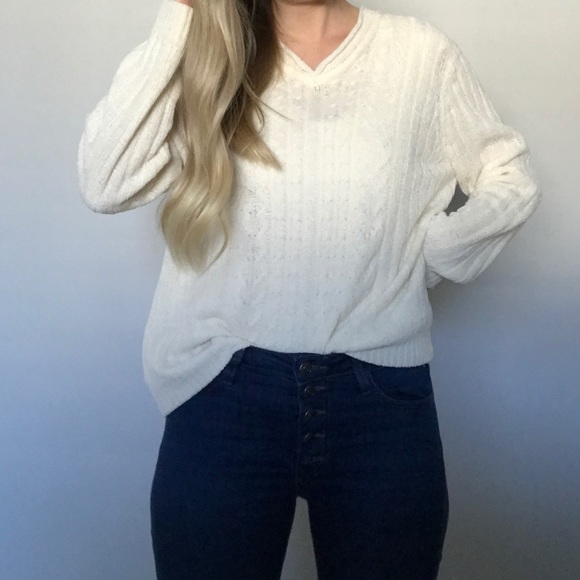 Comfy White Sweater - Picture 2 of 2